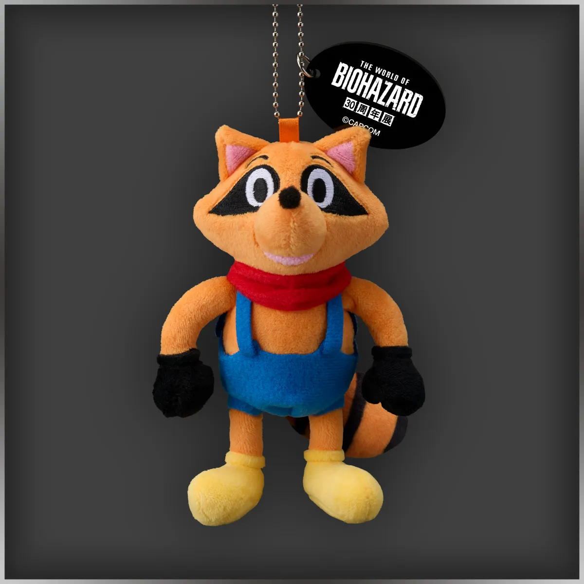 Mr. Raccoon Mascot Keychain