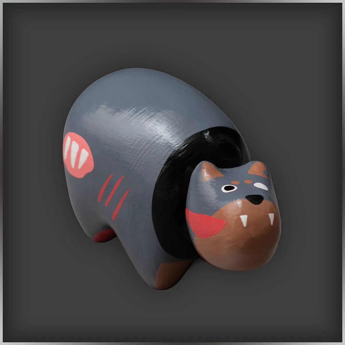 Akabeko-Style Zombie Dog