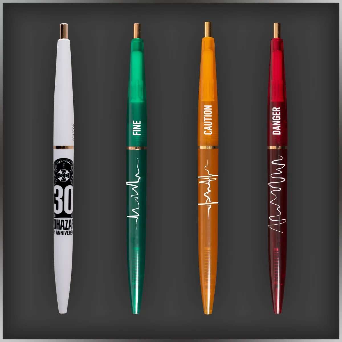 Anterique Ballpoint Pen (4 types) 30th Anniversary Logo/FINE/CAUTION/DANGER