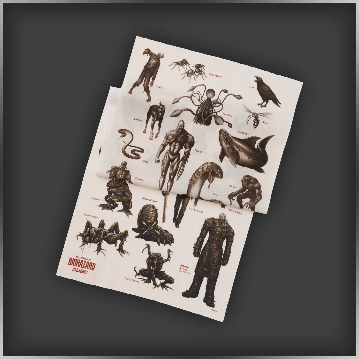 Creature Encyclopedia Washcloth