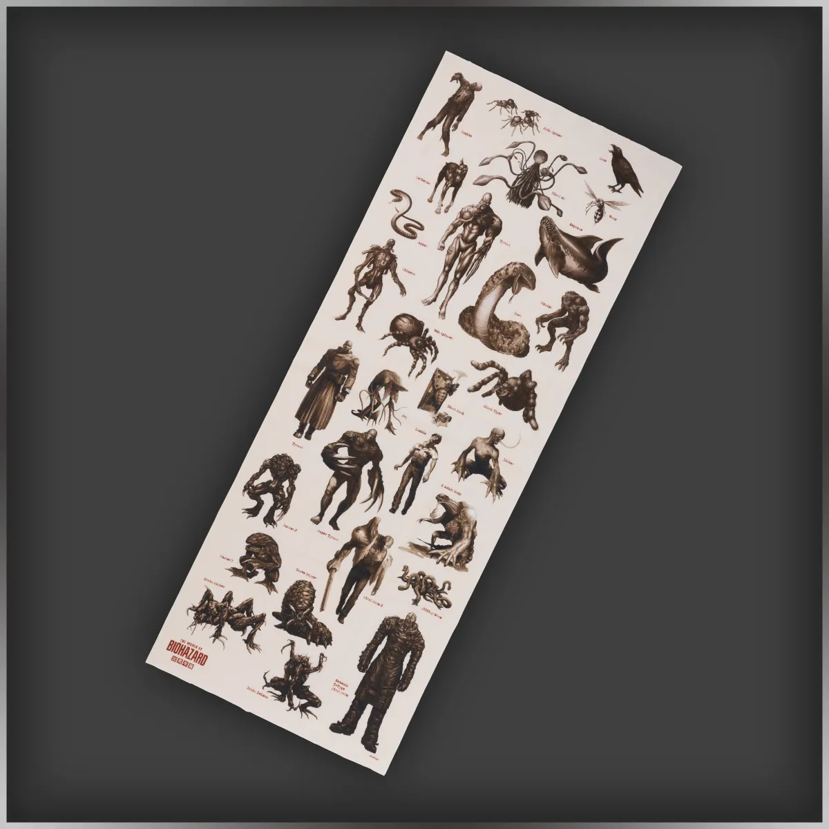 Creature Encyclopedia Washcloth