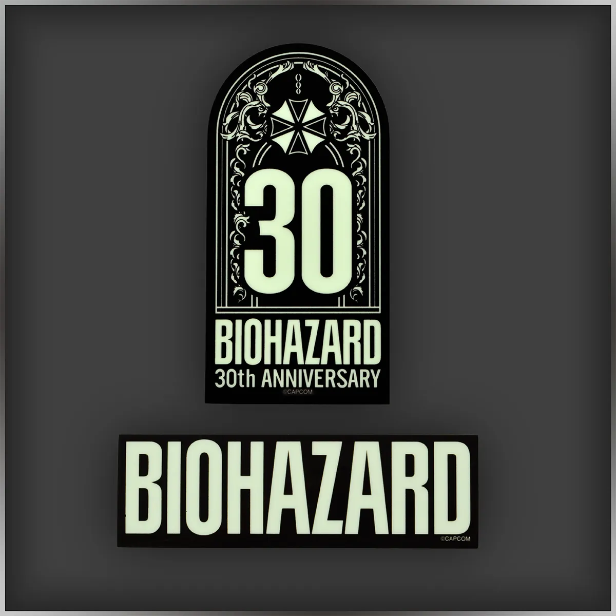 Glowing Sticker (2 types) BIOHAZARD/30th Anniversary Logo