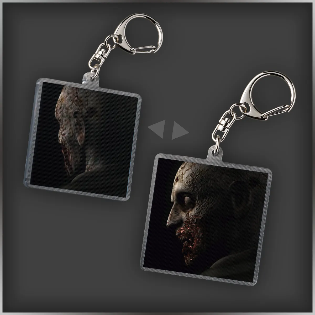 First Zombie Acrylic Lenticular Keychain